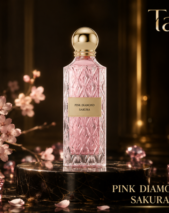 Pink Diamond Sakura Eau de Parfum Ibrahim Al Qurashi perfume bottle for women