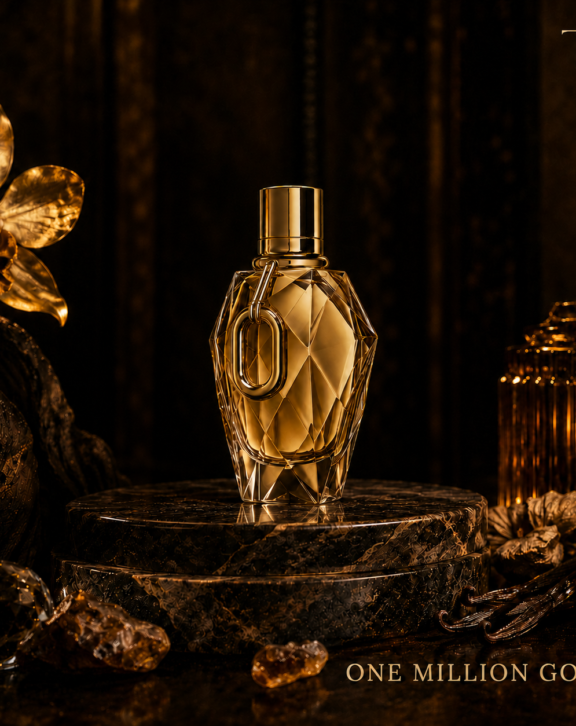 Million Gold For Her Eau de Parfum Rabanne 90ml perfume bottle for women